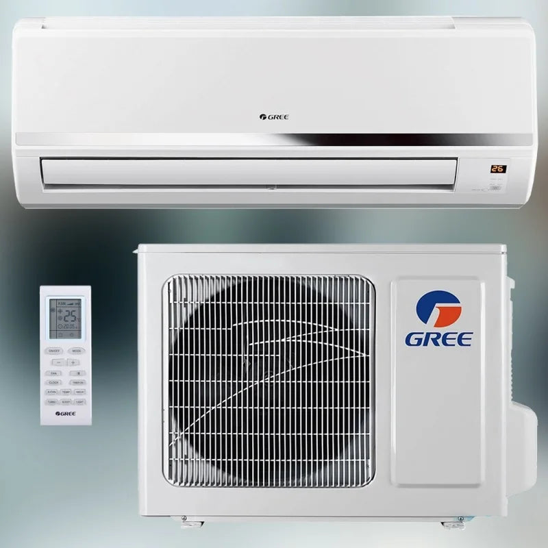 Gree Split Wall Mounted Type Air Conditioning 9000Btu/12000Btu/18000Btu/24000Btu Inverter Air Conditioner Smart Home Appliance