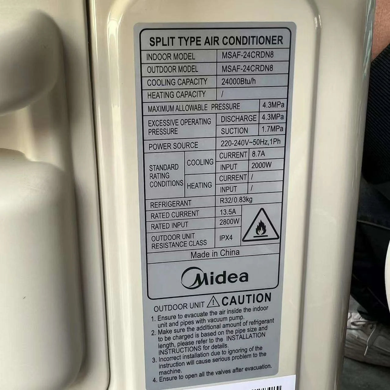 Mini Smart AC Air Conditioner 1-3 Ton 1Hp-3Hp 9000-24000 Btu Home & Apartment Cooling Only for Hotels